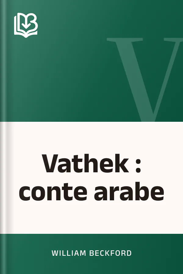 Vathek : conte arabe de William Beckford, couverture du livre