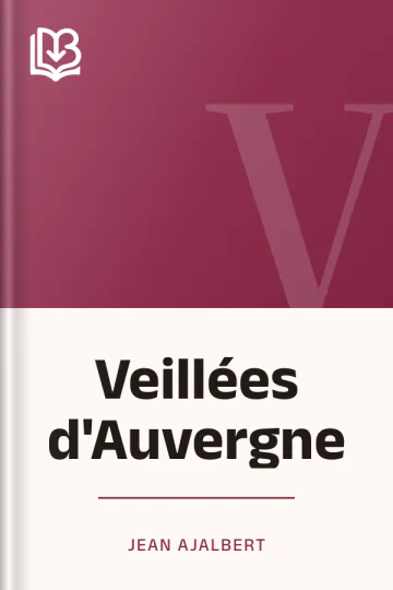 Veillées d'Auvergne de Jean Ajalbert, couverture du livre
