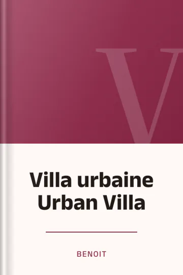 Villa urbaine Urban Villa de Benoit, couverture du livre