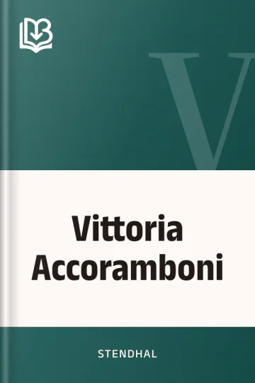 Vittoria Accoramboni de Stendhal, couverture du livre