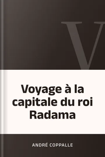 Voyage à la capitale du roi Radama d’André Coppalle, couverture du livre
