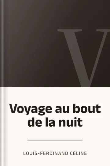 Voyage au bout de la nuit de Louis-Ferdinand Céline, couverture du livre