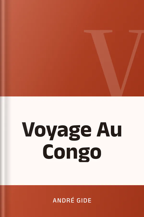 Voyage Au Congo d’André Gide, couverture du livre