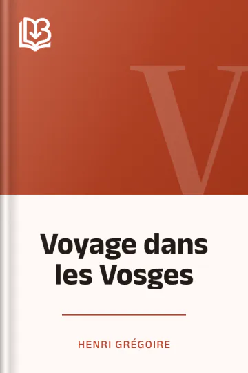 Voyage dans les Vosges d’Henri Grégoire, couverture du livre