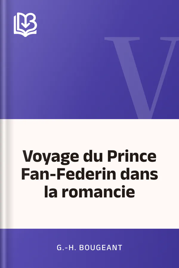 Voyage du Prince Fan-Federin dans la romancie de G.-H. Bougeant, couverture du livre