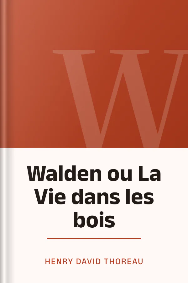 Walden ou La Vie dans les bois d’Henry David Thoreau, couverture du livre