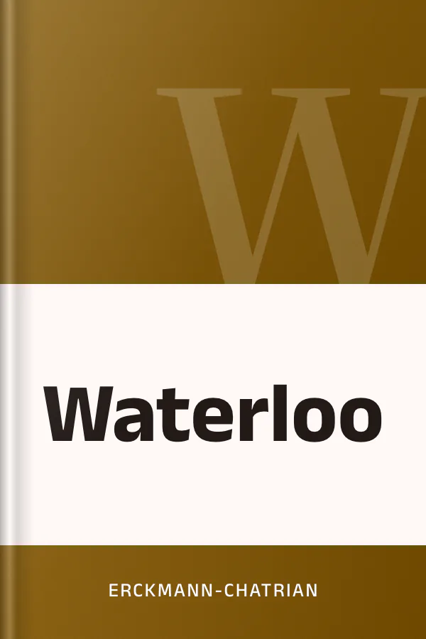 Waterloo d’Erckmann-Chatrian, couverture du livre