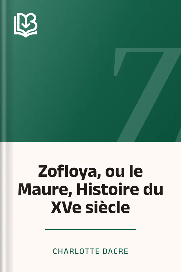 Zofloya, ou le Maure, Histoire du XVe siècle de Charlotte Dacre, couverture du livre