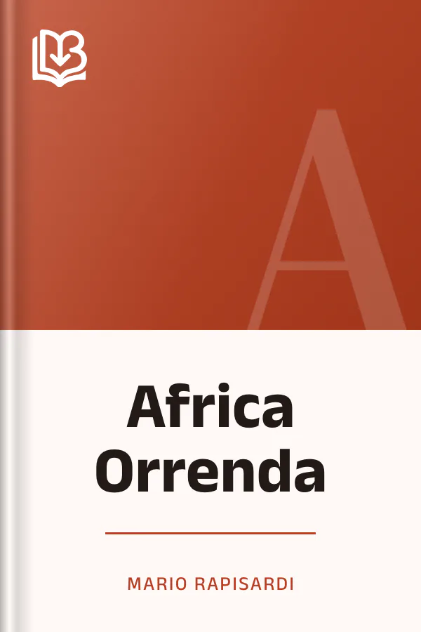 Africa Orrenda di Mario Rapisardi, copertina del libro