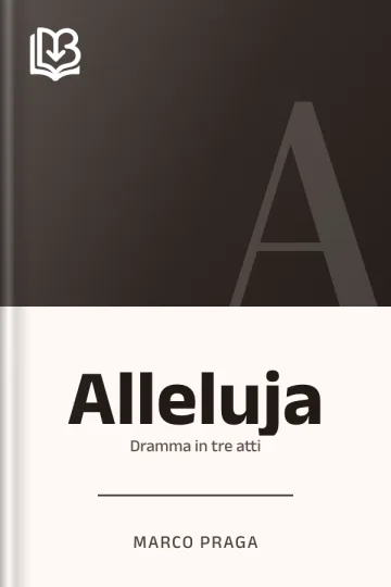 Alleluja di Marco Praga, copertina del libro