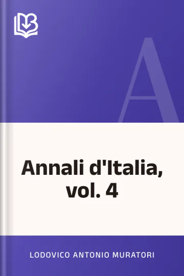 Annali d'Italia, vol. 4 di Lodovico Antonio Muratori, copertina del libro