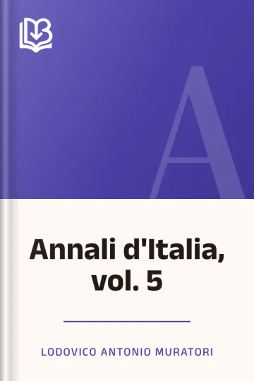 Annali d'Italia, vol. 5 di Lodovico Antonio Muratori, copertina del libro