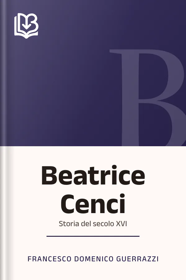 Beatrice Cenci di Francesco Domenico Guerrazzi, copertina del libro