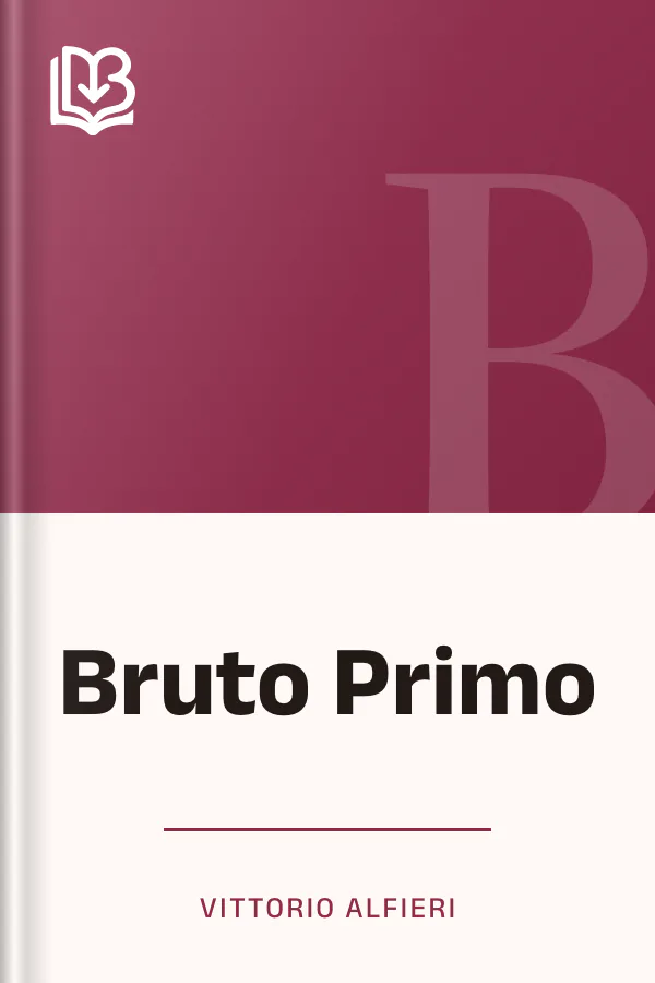 Bruto Primo di Vittorio Alfieri, copertina del libro