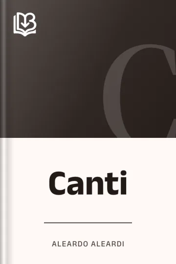 Canti di Aleardo Aleardi, copertina del libro