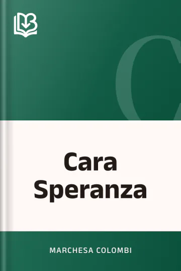 Cara Speranza di marchesa Colombi, copertina del libro