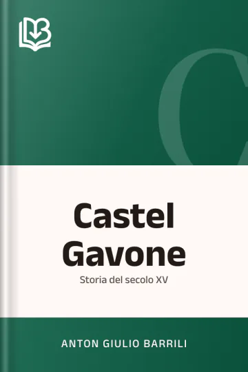 Castel Gavone di Anton Giulio Barrili, copertina del libro