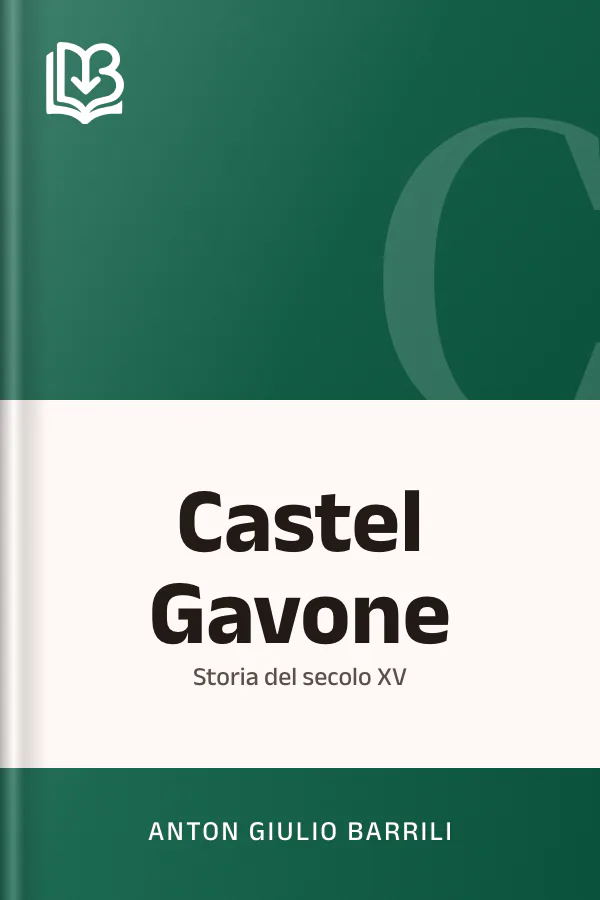 Castel Gavone di Anton Giulio Barrili, copertina del libro
