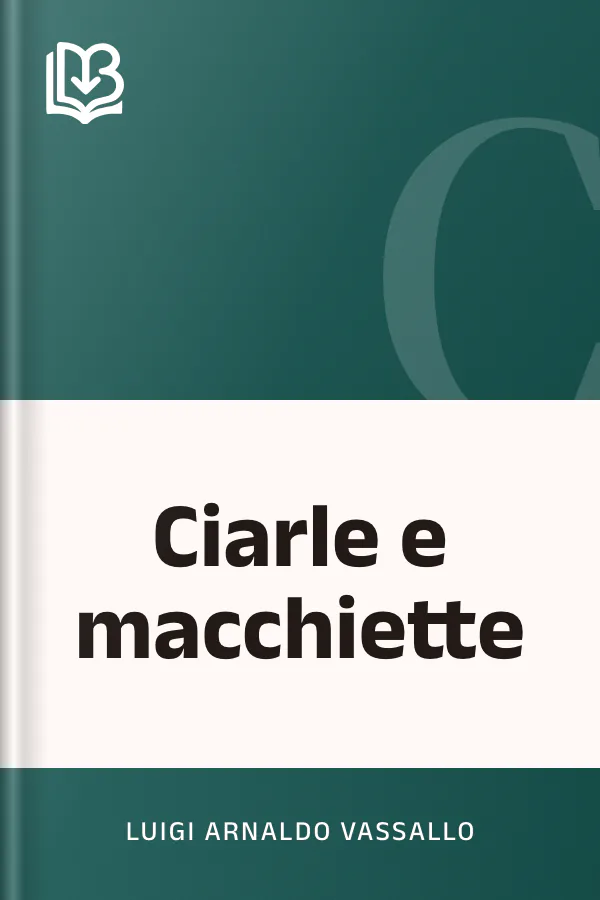Ciarle e macchiette di Luigi Arnaldo Vassallo, copertina del libro