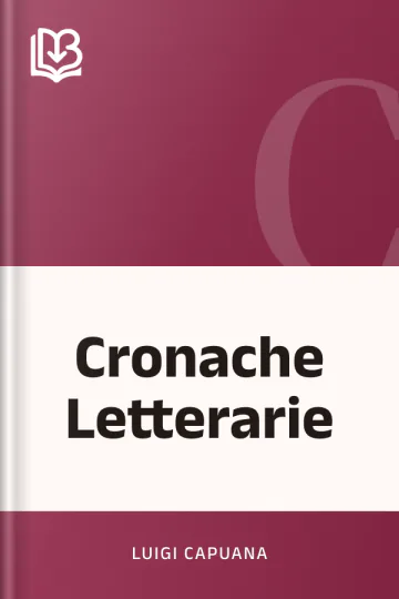 Cronache Letterarie di Luigi Capuana, copertina del libro