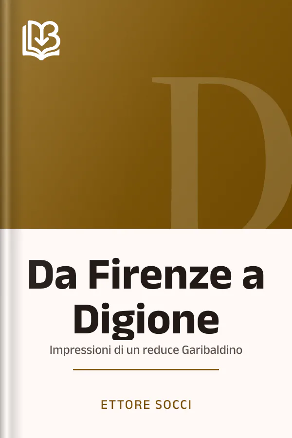 Da Firenze a Digione di Ettore Socci, copertina del libro