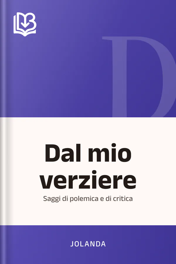 Dal mio verziere di Jolanda, copertina del libro