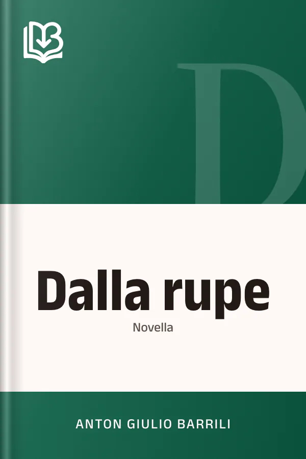 Dalla rupe di Anton Giulio Barrili, copertina del libro