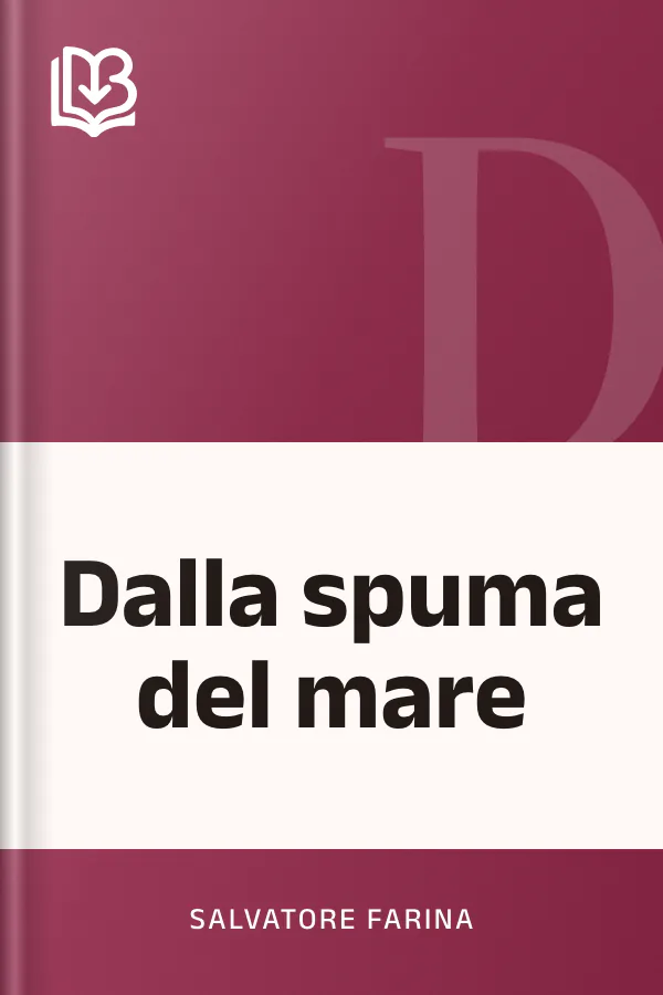 Dalla spuma del mare di Salvatore Farina, copertina del libro