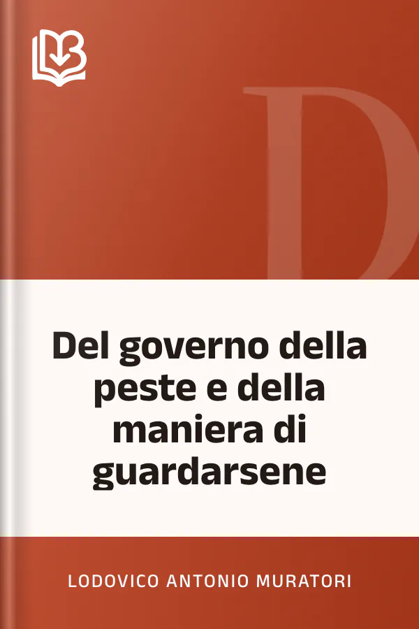 Del governo della peste e della maniera di guardarsene di Lodovico Antonio Muratori, copertina del libro