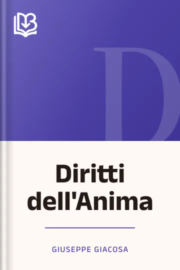 Diritti dell'Anima di Giuseppe Giacosa, copertina del libro