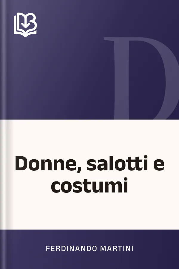 Donne, salotti e costumi di Ferdinando Martini, copertina del libro