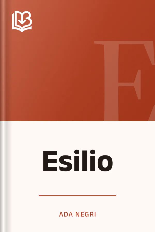 Esilio di Ada Negri, copertina del libro