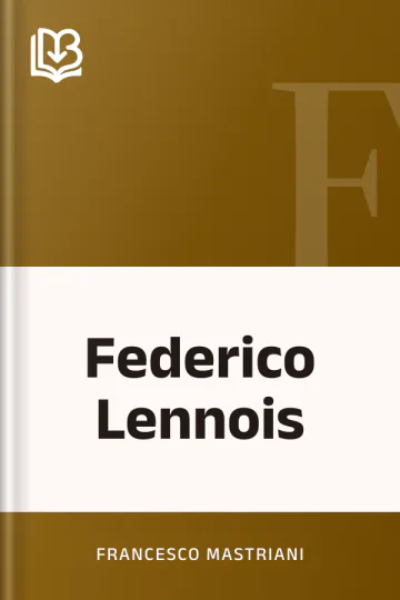 Federico Lennois di Francesco Mastriani, copertina del libro