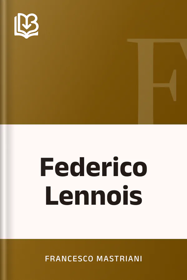 Federico Lennois di Francesco Mastriani, copertina del libro