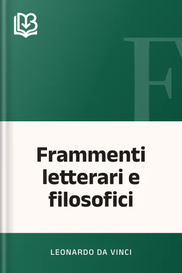Frammenti letterari e filosofici di Leonardo da Vinci, copertina del libro