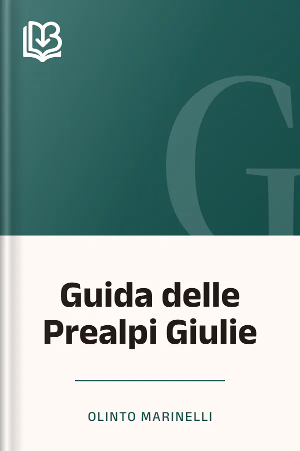 Guida delle Prealpi Giulie di Olinto Marinelli, copertina del libro