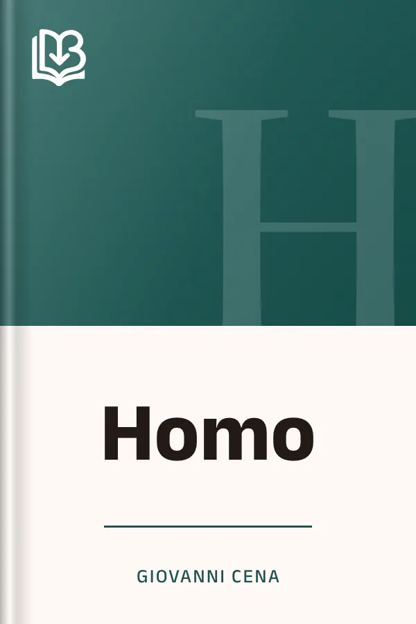 Homo di Giovanni Cena, copertina del libro