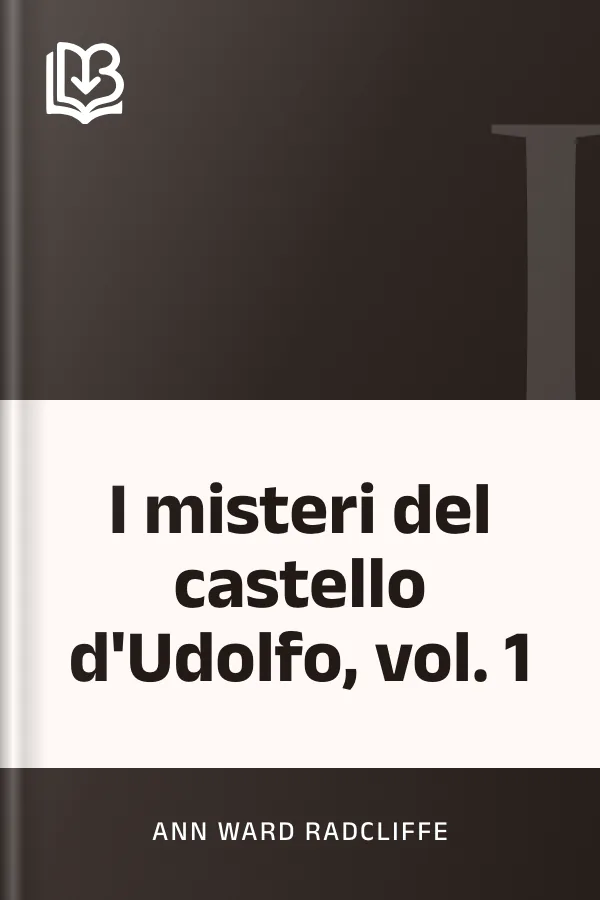 I misteri del castello d'Udolfo, vol. 1 di Ann Ward Radcliffe, copertina del libro