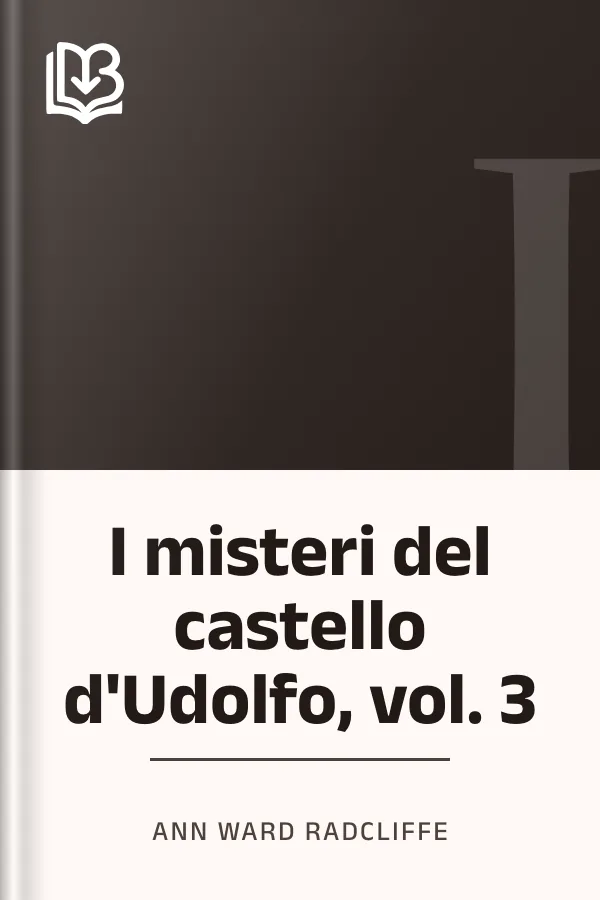I misteri del castello d'Udolfo, vol. 3 di Ann Ward Radcliffe, copertina del libro