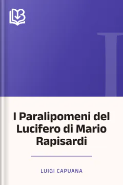 I Paralipomeni del Lucifero di Mario Rapisardi - Luigi Capuana