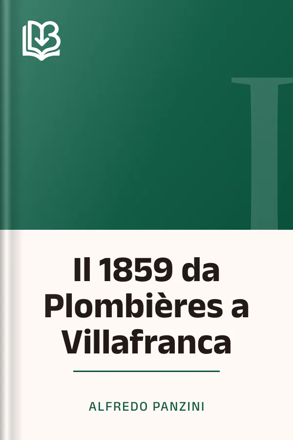 Il 1859 da Plombières a Villafranca di Alfredo Panzini, copertina del libro