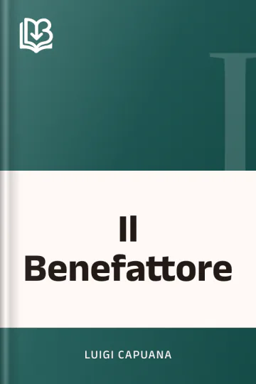 Il Benefattore di Luigi Capuana, copertina del libro