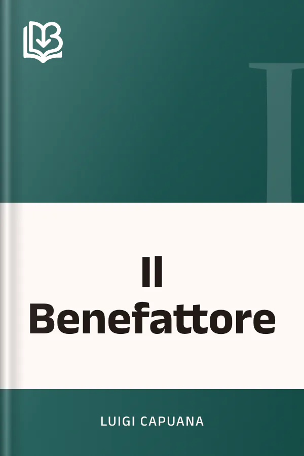 Il Benefattore di Luigi Capuana, copertina del libro