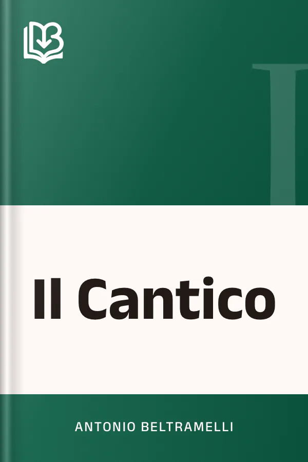 Il Cantico di Antonio Beltramelli, copertina del libro