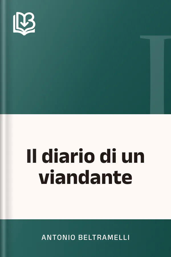 Il diario di un viandante di Antonio Beltramelli, copertina del libro
