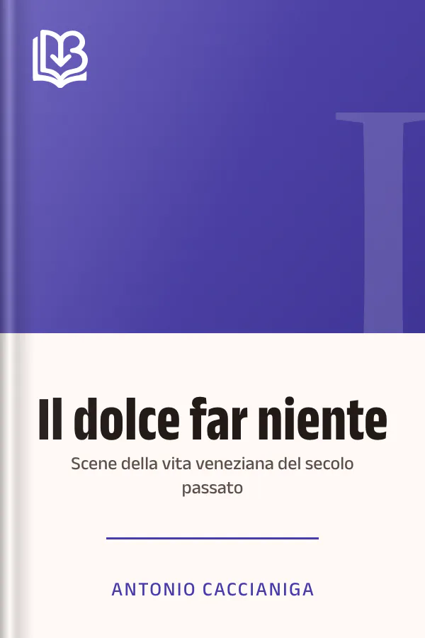Il dolce far niente di Antonio Caccianiga, copertina del libro