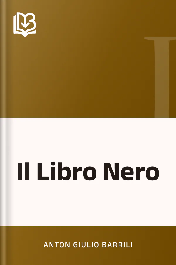 Il Libro Nero di Anton Giulio Barrili, copertina del libro