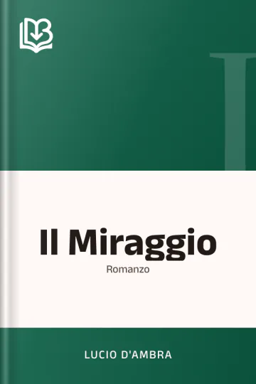 Il Miraggio di Lucio D'Ambra, copertina del libro