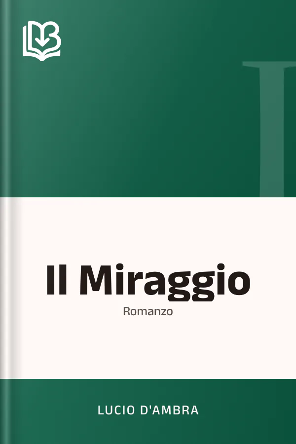 Il Miraggio di Lucio D'Ambra, copertina del libro