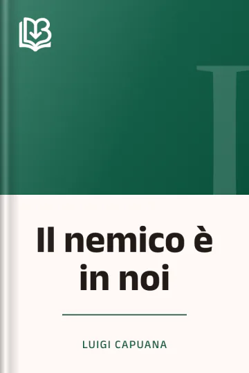 Il nemico è in noi di Luigi Capuana, copertina del libro